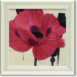 フラワー アート 絵画 額縁つき Art Frames イレイティッドポピー アイボ IVO 花 額付 ポスター インテリア グッズ 通販 取寄品 シネマコレクション