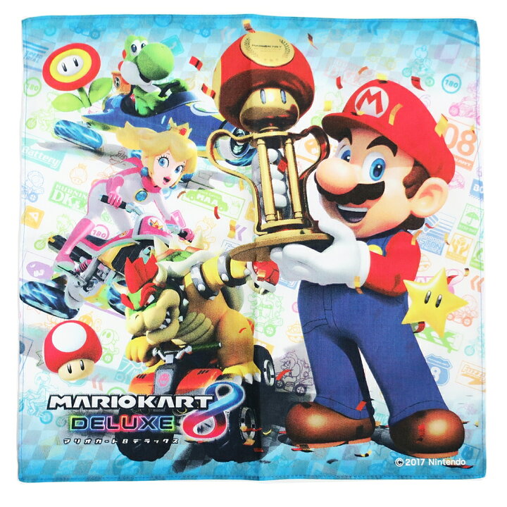楽天市場 スーパーマリオ マリオカート8デラックス ハンカチ Mbs 493 Nintendo サンアート 入学準備 雑貨 キャラクター グッズ 通販 メール便可 シネマコレクション キャラクターのシネマコレクション