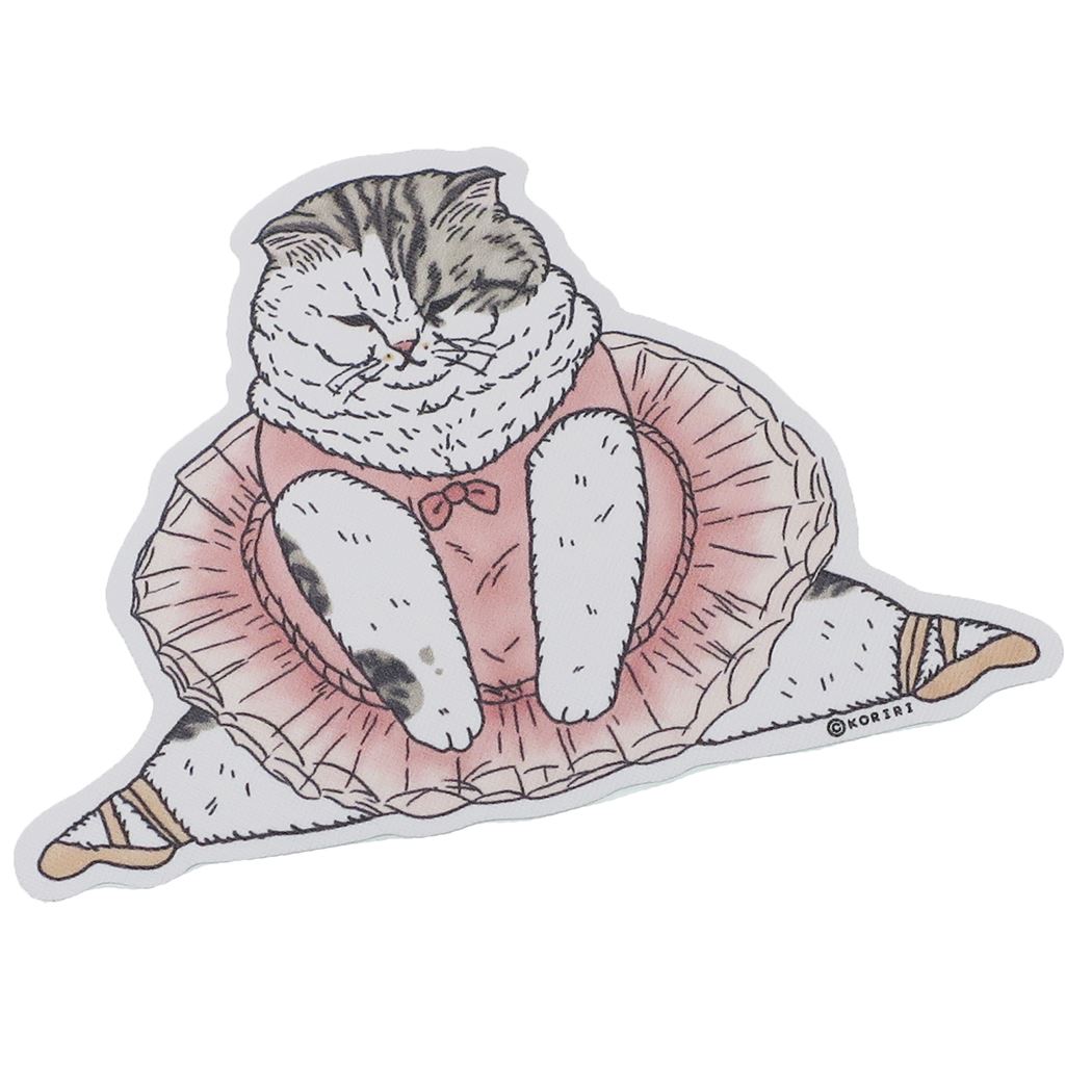 世にも不思議な猫世界 ステッカー クロス素材ステッカー ミーヤちゃん KORIRI ゼネラルステッカー DECOシール かわいい キャラクター グッズ 通販 メール便可 シネマコレクション プレゼント 男の子 女の子 ギフト