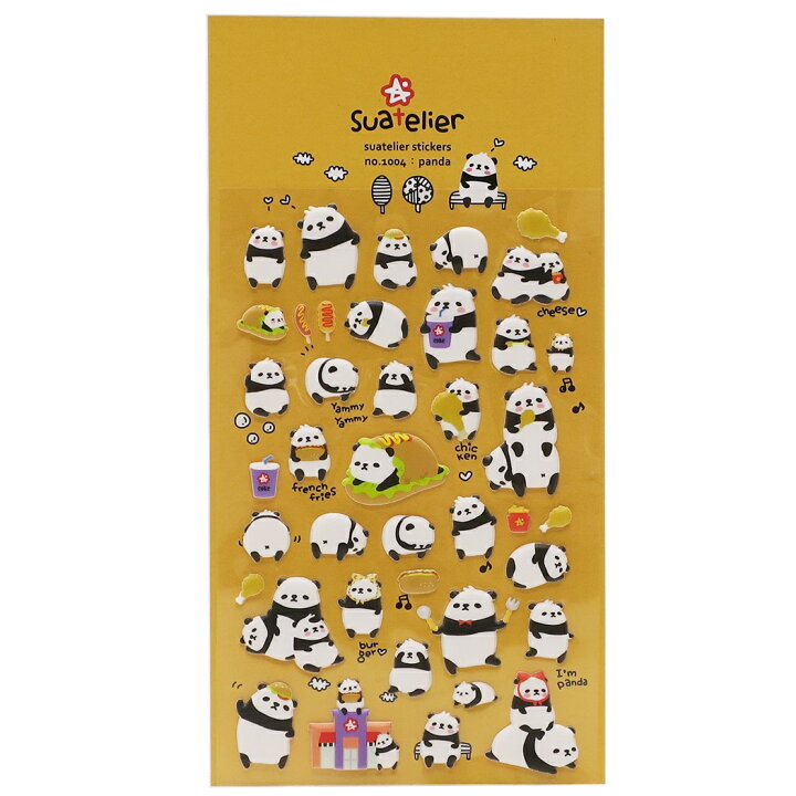 楽天市場 パンダ シールシート Suatelier Sticker S Cコーポレーション 手帳デコ コレクション かわいい グッズ 通販 メール便可 シネマコレクション キャラクターのシネマコレクション