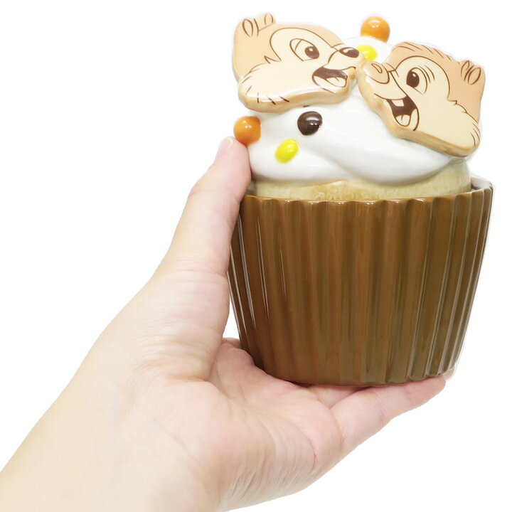楽天市場 チップ デール 陶器型小物入れ カップケーキ型キャニスター ディズニー サンアート 小物入れ インテリア 雑貨 キャラクター グッズ 通販 シネマコレクション キャラクターのシネマコレクション