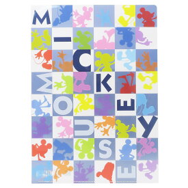 ミッキーマウス ファイル A4シングルクリアファイル 2110210 ディズニー サンスター文具 事務用品 日本製 キャラクターグッズ メール便可 シネマコレクションバレンタイン