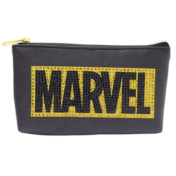 MARVELペンケースジュエリーフラットペンポーチBOXロゴマーベルデルフィーノ筆箱ギフト雑貨キャラクターグッズ通販【メール便可】【あす楽】【MARVELCorner】