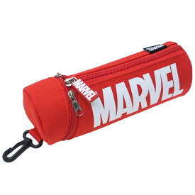 MARVEL ペンポーチ 円筒ペンケース ロゴ マーベル サンスター文具 新学期 雑貨 筆箱 キャラクターグッズ [MARVELCorner]