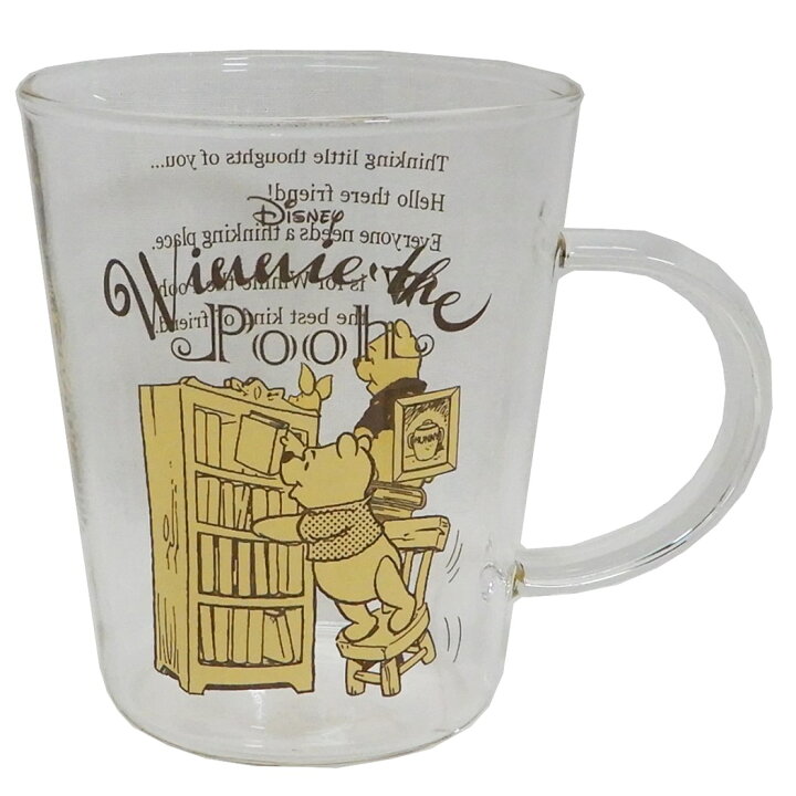 楽天市場 くまのプーさん マグカップ 耐熱ガラスmug ヴィンテージ ディズニー 三郷陶器 347ml ギフト 雑貨 キャラクター グッズ 通販 シネマコレクション キャラクターのシネマコレクション