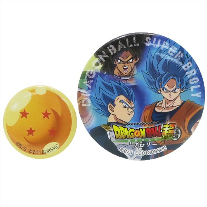 楽天市場】ドラゴンボール超 ブロリー 缶バッジセット 缶バッジ大小2個 