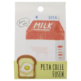 ミルク 付箋 ふせん PETA COLLE FUSEN クラックス 事務用品 文具 プチギフトグッズ メール便可 シネマコレクション プレゼント 男の子 女の子