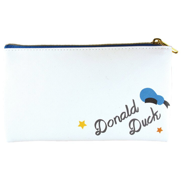 楽天市場 ドナルドダック 筆箱 合皮 フラットポーチ ディズニー ティーズファクトリー ペンケース 小物入れ キャラクターグッズ メール便可 シネマコレクション キャラクターのシネマコレクション