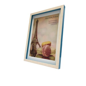 �y�|�C���g10�{ & �N�[�|���I�zMacaron frame �}�J���� �t���[�� �t�H�g�t���[�� Blue A4(B5�T�C�Y�}�b�g�t) ���H�� 23.3x32x2.5cm �}�b�g�t�� �M�t�g �����C���e���A ���i