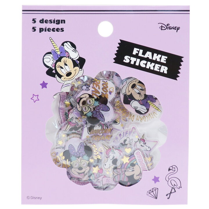 楽天市場 ミニーマウス フレークシール ぷっくり フレーク ステッカー ディズニー S Cコーポレーション 5柄各5枚 Decoシール キャラクターグッズ メール便可 シネマコレクション キャラクターのシネマコレクション