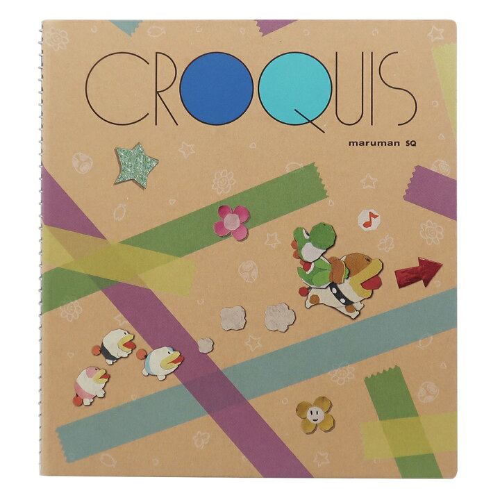 楽天市場 ヨッシークラフトワールド スケッチブック クロッキー ブックスクエア B スーパーマリオ 三英貿易 お絵描き帳 文房具 キャラクターグッズ メール便可 シネマコレクション キャラクターのシネマコレクション