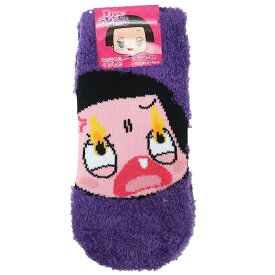 【最大1000円OFFクーポン！】チコちゃんに叱られる 子供用 防寒 靴下 キッズ もこもこ ショートソックス シカリガオ NHK スモールプラネット 13-18cm ウォーマー 雑貨 キャラクターグッズ メール便可 シネマコレクション プレゼント 男の子 女の子 ギフト