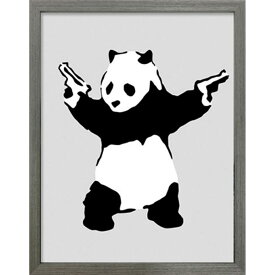 バンクシー アートフレーム Banksy Panda with Guns 美工社 IBA-61754 額付きインテリア通販 取寄品 シネマコレクション