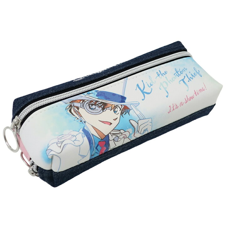 楽天市場 名探偵コナン 筆箱 2ルーム ペンケース デニム 新入学 クラックス ペンポーチ 文房具 キャラクターグッズ シネマコレクション キャラクターのシネマコレクション