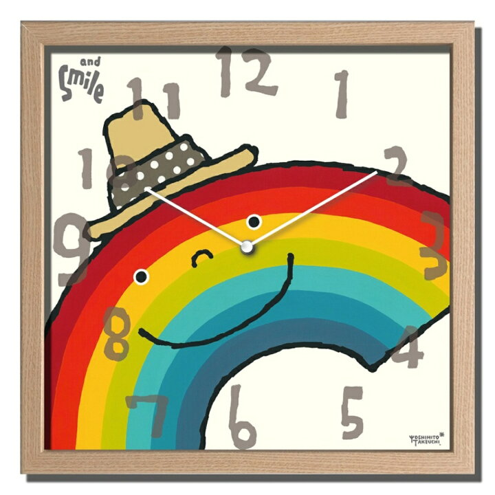 楽天市場】武内祐人 掛け時計 Artist Clock 虹 美工社 CAC-52640 