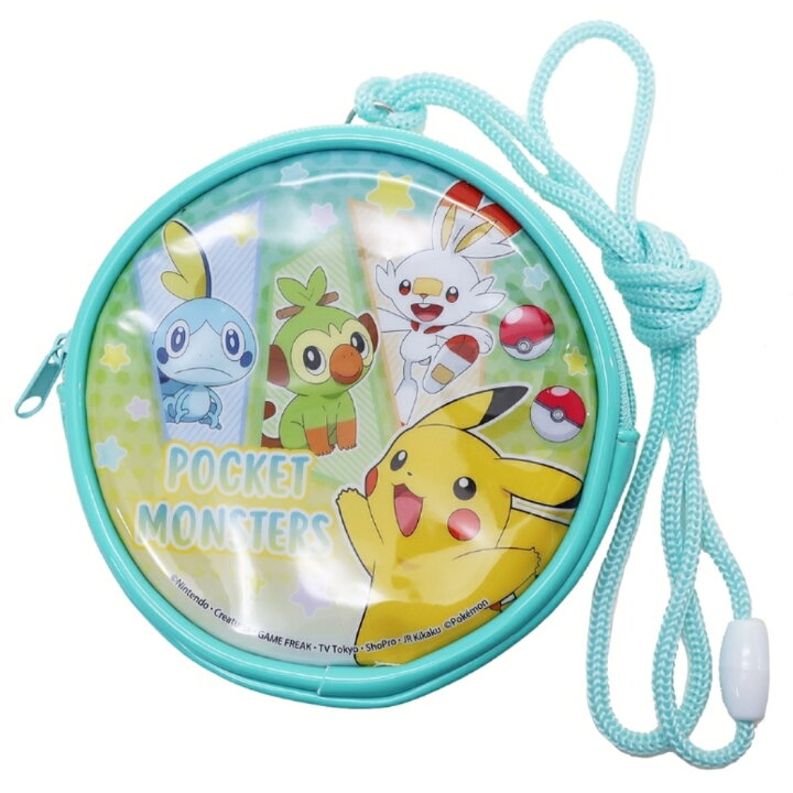 楽天市場 マラソン限定 店内買い回りで最大10倍 要エントリー ポケットモンスター キッズポシェット 丸型ネックパース ミント ポケモン サンアート ミニポーチ プレゼント キャラクターグッズ メール便可 シネマコレクション キャラクターのシネマコレクション
