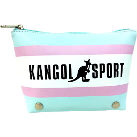 KANGOL SPORT コスメポーチ パステルトリコ 三角 ポーチ ブルー カンゴール ティーズファクトリー 小物入れ おしゃれ ファッショングッズ シネマコレクション プレゼント 男の子 女の子 ギフト