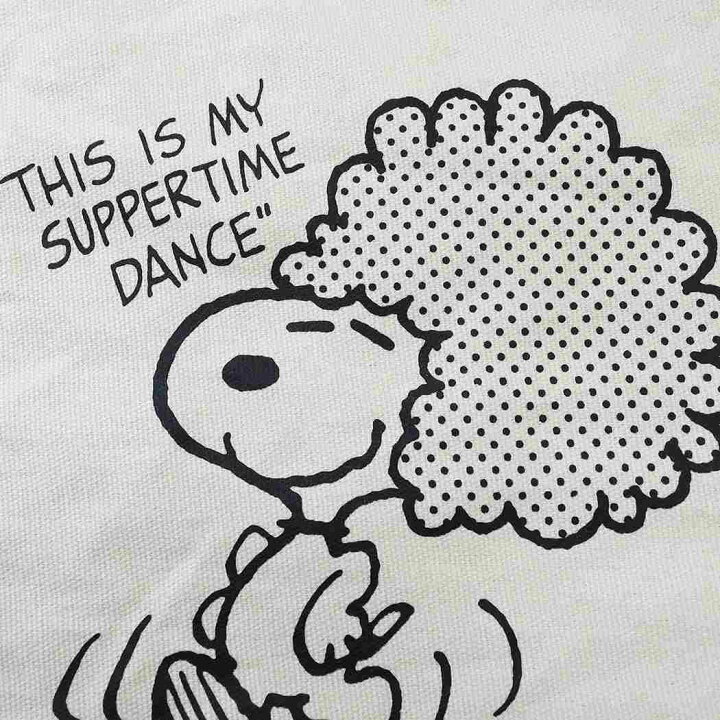 楽天市場 スヌーピー トートバッグ キャンバス ショルダートート アフロスヌーピー ダンス ピーナッツ マリモクラフト 手提げかばん キャラクター グッズ シネマコレクション キャラクターのシネマコレクション