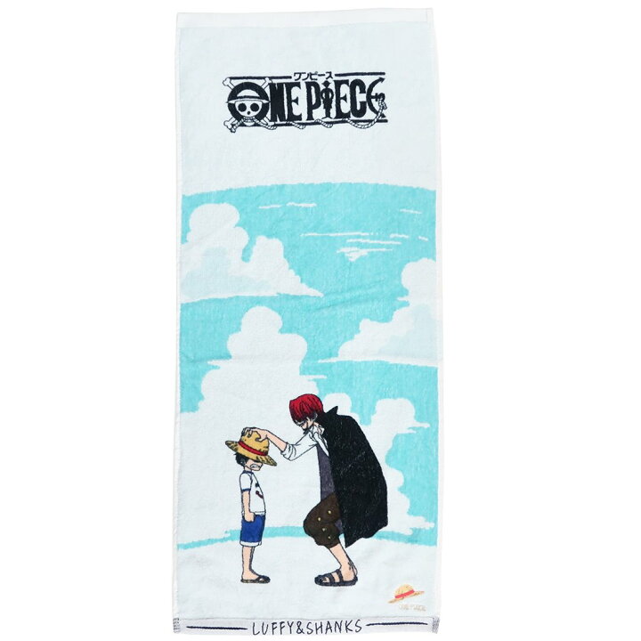 楽天市場 ワンピース フェイスタオル ロングタオル ルフィ シャンクス お前に預ける One Piece 丸眞 プレゼント アニメキャラクター グッズ メール便可 シネマコレクション キャラクターのシネマコレクション