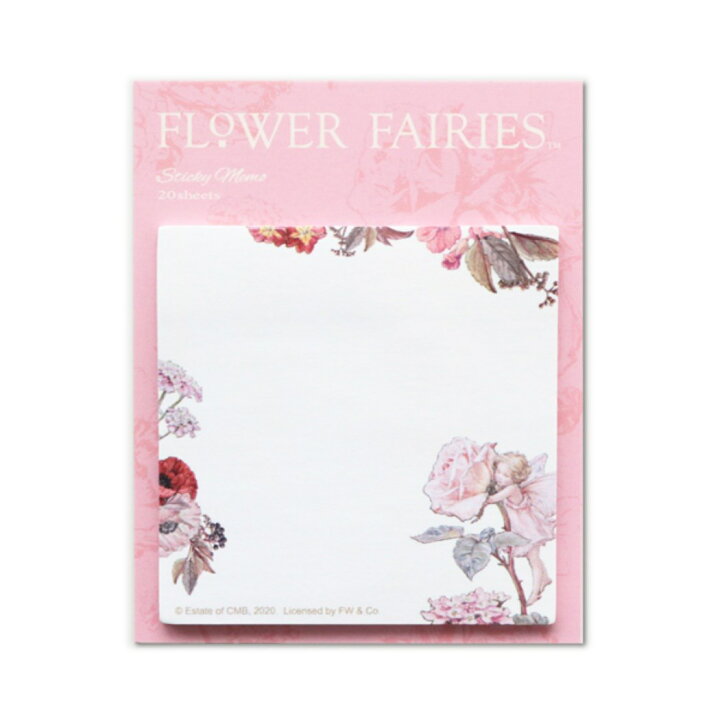楽天市場 付箋 スクエア ふせん フラワーフェアリーズ ローズ Flower Fairies グリーンフラッシュ 事務用品 大人向け文具 グッズ メール便可 キャラクターのシネマコレクション