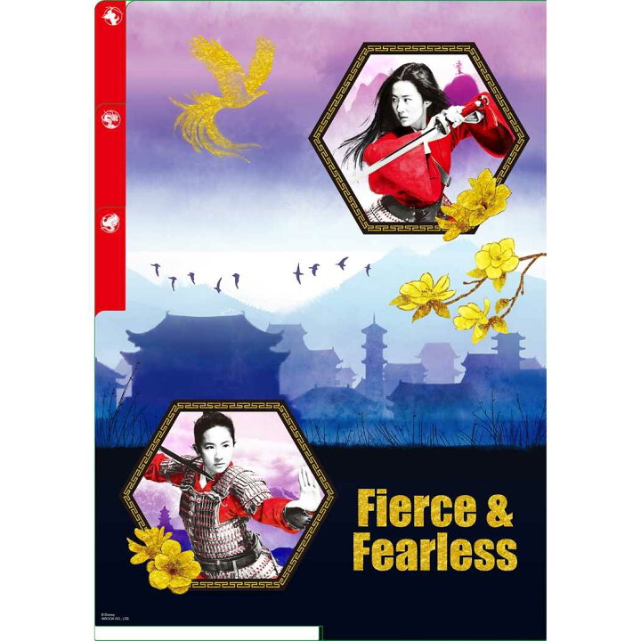 楽天市場 ムーラン 3ポケット クリアファイル ポケットファイル ディズニー インロック コレクション雑貨 キャラクター グッズ シネマコレクション キャラクターのシネマコレクション