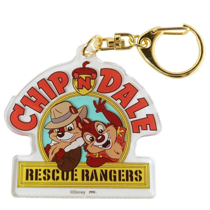 楽天市場 ディズニー ダイカット アクリル キーホルダー キーリング レスキューレンジャー チップ デール マリモクラフト プレゼント キャラクター グッズ メール便可 シネマコレクション キャラクターのシネマコレクション