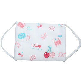 ガーゼマスク 耳が痛くなりにくい 抗菌 シングル マスク CHERRY MELT カミオジャパン 新学期準備雑貨 子供向け グッズ メール便可 シネマコレクション プレゼント 男の子 女の子 ギフト