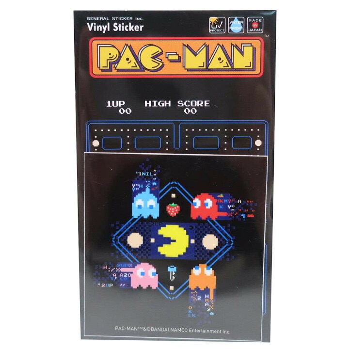 楽天市場 パックマン 防水 ステッカー ダイカット ビニール ステッカー Glｉtchゴースト ゼネラルステッカー 耐光 耐水仕様 ゲームキャラクター グッズ メール便可 シネマコレクション キャラクターのシネマコレクション
