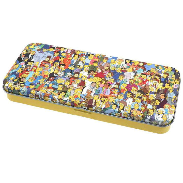 楽天市場 シンプソンズ 缶ペンケース キャラ カンペン オールスター The Simpsons スモールプラネット 筆箱 キャラクター グッズ シネマコレクション キャラクターのシネマコレクション