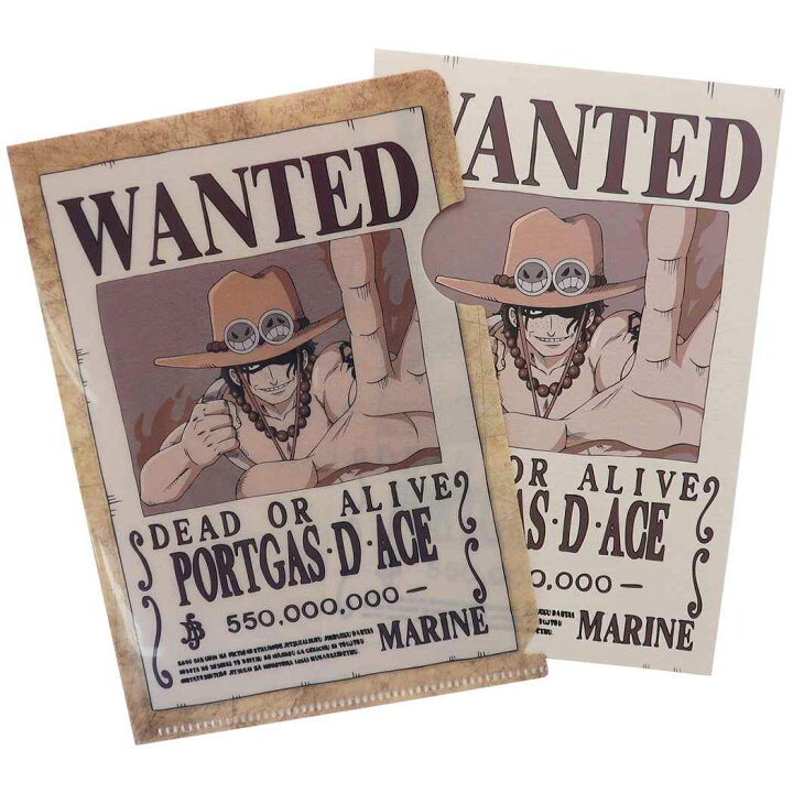 楽天市場 ワンピース A6 ファイルケース 付き ポストカード 手配書 エース One Piece コレクション雑貨 ジェイエム プレゼント アニメキャラクター グッズ メール便可 シネマコレクション キャラクターのシネマコレクション