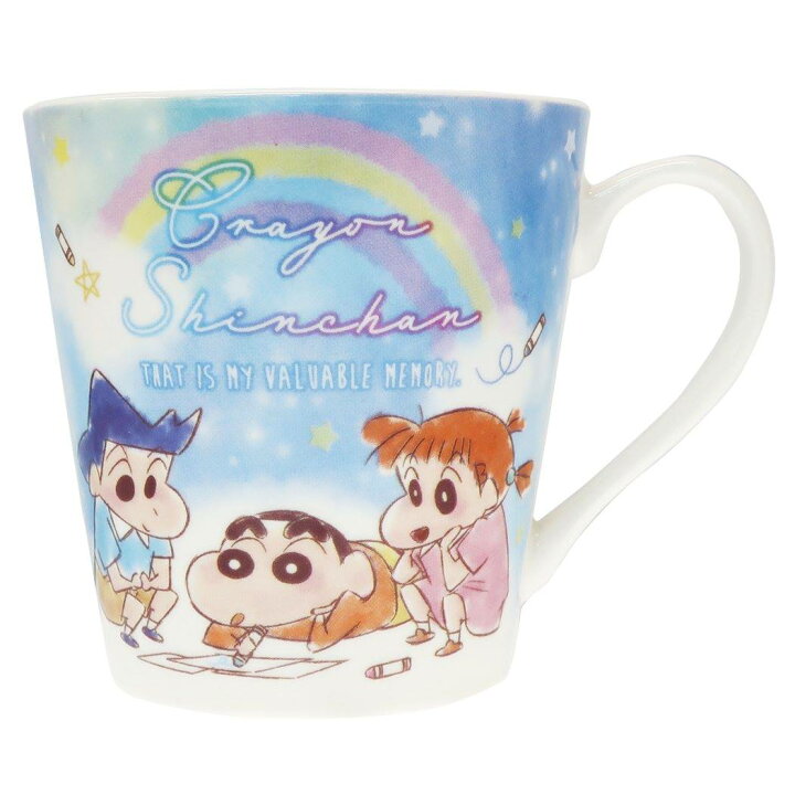 楽天市場 クレヨンしんちゃん マグカップ 磁器製 Mug ふわふわクレヨン ブルー ティーズファクトリー プレゼント アニメキャラクター グッズ シネマコレクション キャラクターのシネマコレクション