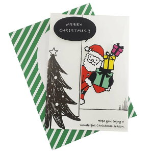 サンタ クリスマスカード グリーティングカードの人気商品 通販 価格比較 価格 Com