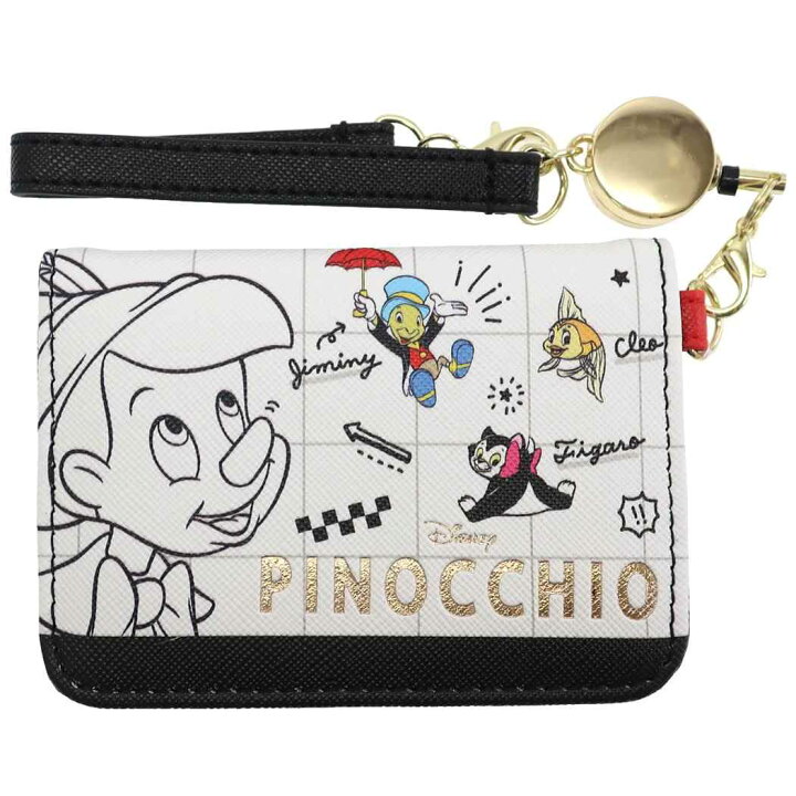 楽天市場 ディズニー 定期入れ リール付き オープン パスケース Pinocchio ピノキオ マリモクラフト Icカードケース キャラクター グッズ メール便可 シネマコレクション キャラクターのシネマコレクション