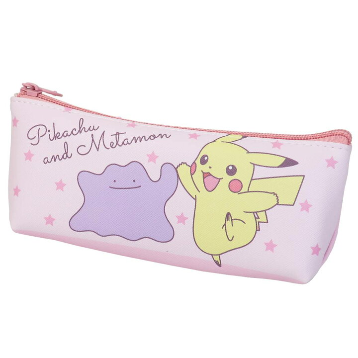 楽天市場 ポケモン 筆箱 三角 横長 ペンケース 仲良しフレンズ ピカチュウ メタモン ポケットモンスター ティーズファクトリー ペンポーチ キャラクター グッズ シネマコレクション キャラクターのシネマコレクション
