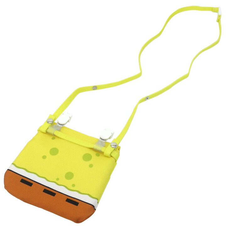 楽天市場 スポンジボブ クリップポーチ ショルダー付き ダイカット マルチポケット ティーズファクトリー ポシェット キャラクター グッズ メール便可 シネマコレクション キャラクターのシネマコレクション