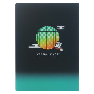 和柄びより 下敷き デスクパッド 市松文ならべ 緑 クーリア 新学期準備雑貨 和風雑貨 グッズ メール便可 シネマコレクション プレゼント 男の子 女の子 ギフト