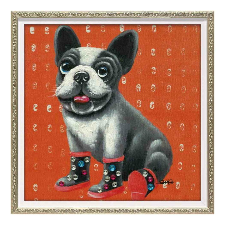 楽天市場 オイルペイントアート 動物画 あったか Sサイズ ユーパワー Op ギフト 額付き インテリア 取寄品 シネマコレクション キャラクターのシネマコレクション