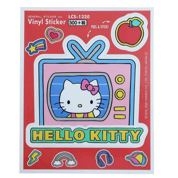 楽天市場 ハローキティ ステッカー ハーフカット サンリオ ゼネラルステッカー Decoシール かわいい キャラクター グッズ メール便可 シネマコレクション キャラクターのシネマコレクション