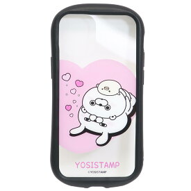 【ポイント10倍 & クーポン！】ヨッシースタンプ iPhone12miniケース アイフォン12ミニプロテクトカバー i select クリア ハートINEクリエイターズ グルマンディーズ アイフォーントゥエルブジャケット かわいい 大人向け キャラクター グッズ メール便可