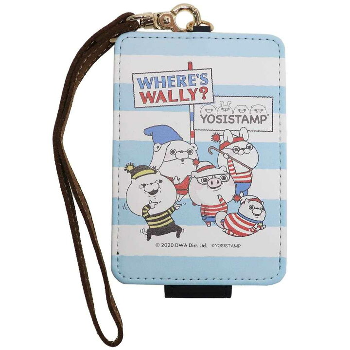 楽天市場 ヨッシースタンプxウォーリーをさがせ パスケース Icカードケース ブルー Lineクリエイターズ グルマンディーズ 定期入れ 女の子 中学生 高校生 キャラクター グッズ メール便可 シネマコレクション キャラクターのシネマコレクション