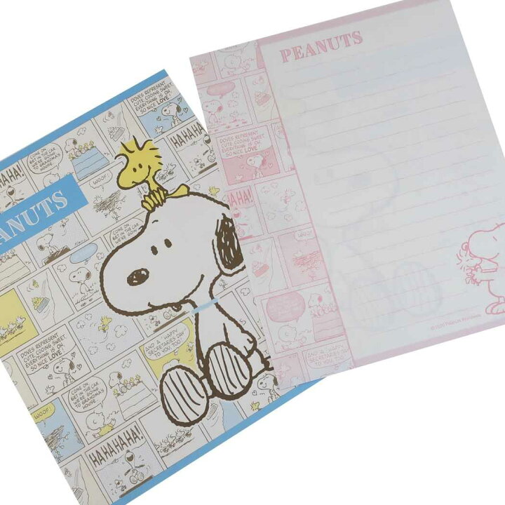 楽天市場 スヌーピー レターセット 手紙セット B ピーナッツ 山野紙業 便箋 封筒 シール かわいい 女の子 女性向け キャラクター グッズ メール便可 シネマコレクション キャラクターのシネマコレクション