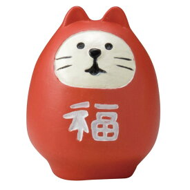 【最大1000円OFFクーポン！】福ねこだるま マスコット FUKU 福 MONO 紅 concombre デコレ インテリア プレゼント かわいい