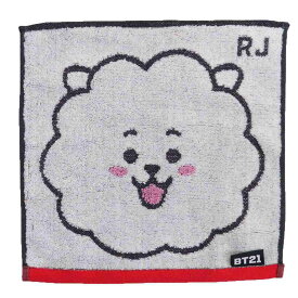 BT21 ミニタオル 制菌 ジャガード ハンカチタオル RJ フェイス LINE FRIENDS 丸眞 プレゼント キャラクター かわいい メール便可 シネマコレクション 男の子 女の子 ギフト