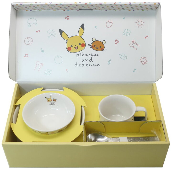 楽天市場 ポケモン こども食器ギフトセット 食器セット モンポケ ピカチュウ ポケットモンスター 金正陶器 ライスボウル マグカップ すくいやすいお皿 ラーメン丼 ステンレススプーン ステンレスフォーク キャラクター グッズ キャラクターのシネマコレクション