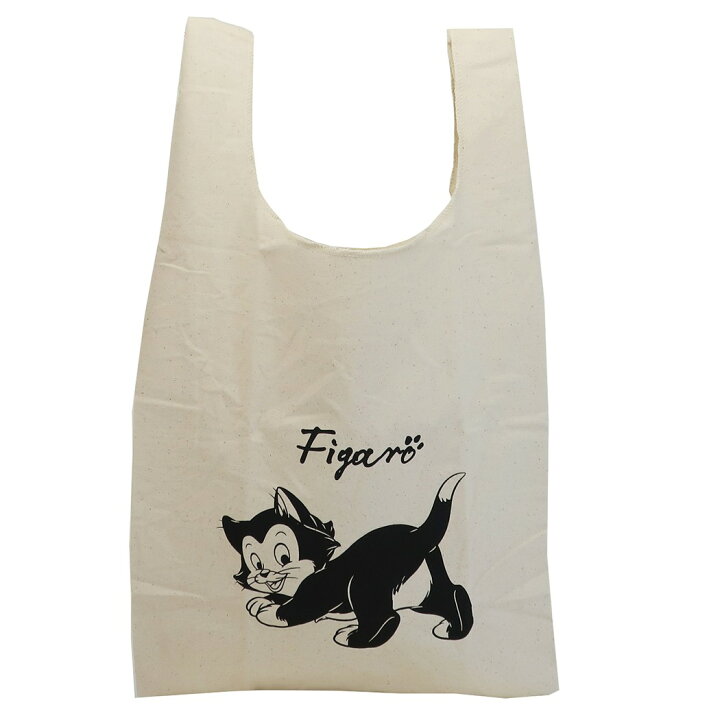 楽天市場 ピノキオ エコバッグ コットン マルシェバッグ フィガロ ディズニー マリモクラフト お買い物かばん プレゼント キャラクター グッズ メール便可 シネマコレクション キャラクターのシネマコレクション