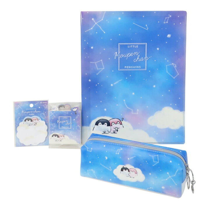 楽天市場】コウペンちゃん 文房具セット 4点文具セット 夜空 LINE 