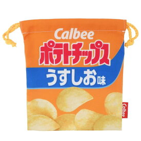 巾着袋 カルビー ポテトチップス きんちゃくポーチ おやつマーケット ジェイズプランニング 小物入れ キャラクター グッズ メール便可 シネマコレクション