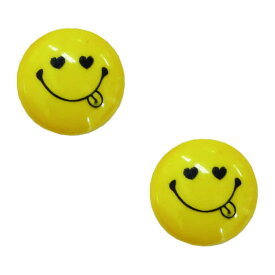 スマイリーフェイス 手芸用品 ボタン 2個セット ハ−ト Smiley Face 清原 ハンドクラフト アレンジ 入園 入学 保育園 幼稚園 小学生 キッズ 子ども グッズ メール便可 シネマコレクション プレゼント 男の子 女の子 ギフト