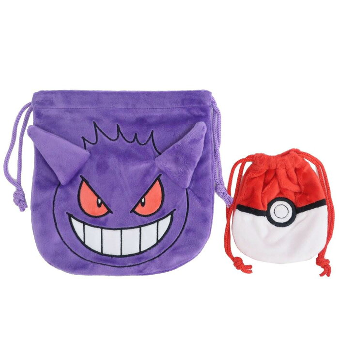 ポケモン 巾着袋 ぬいぐるみきんちゃくポーチ 2個セット ゲンガー モンスターボール ポケットモンスター マルヨシ 小物入れ かわいい キャラクター グッズ シネマコレクション Product Details Japanese Proxy Shopping Service From Japan