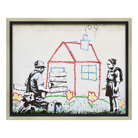 【ポイント10倍 & クーポン！】バンクシー アートフレーム Banksy プレイハウス ユーパワー BK-10005 ギフト インテリア 取寄品 シネマコレクション